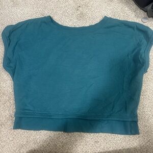 Athleta Teal Crew Neck Top